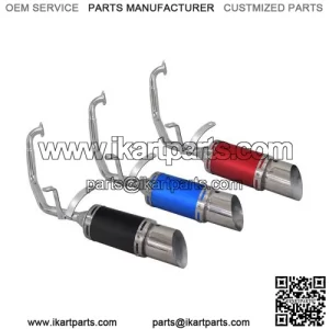 Short Performance Exhaust System for GY6 150cc Scooters & Go-Karts