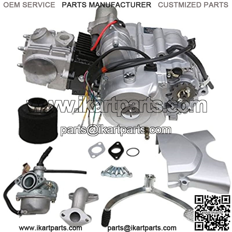 125cc 4-Stroke Semi-Auto Single-Cylinder Air-Cooled Electric-Start Motor Engine with Wiring Harness Kit for ATV Four Wheelers Quad bikes Tricycle go karts - Image 4