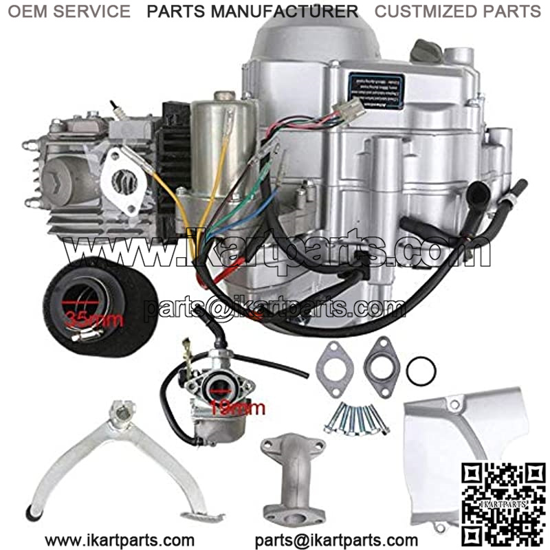 125cc 4-Stroke Semi-Auto Electric Start Motor Engine Single Cylinder Air Cooled for ATV Quad Go Kart Quad Bikes - Image 2