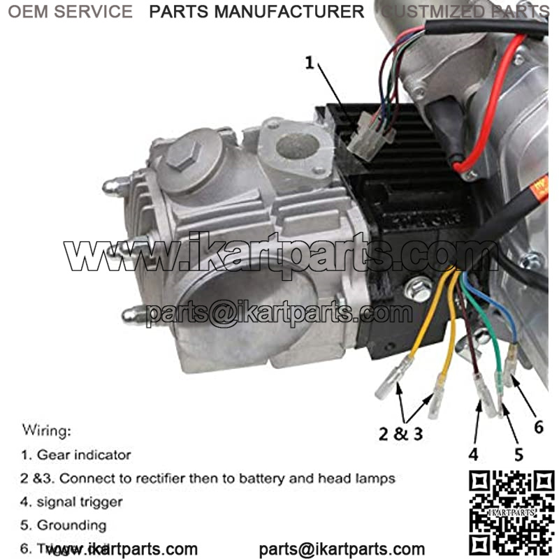 125cc 4-Stroke Semi-Auto Electric Start Motor Engine Single Cylinder Air Cooled for ATV Quad Go Kart Quad Bikes - Image 3