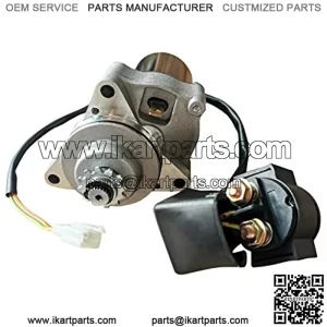 Starter Motor and RELAY for 50cc 70 cc 90cc 100 cc 110cc 125 cc Dirt Bikes Go Karts ATVs Pit Bike Dune Buggy Sandrail Quad 4 Wheelers SSR Roketa Taotao Coolster Jonway SunL