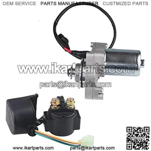 Starter Compatible with Tao Tao 125cc 110cc-50cc with Relay ATV Coolster Motor Coolster Four 4 Wheeler Chinese Pit Dirt Bike 4 Wheelers Go Karts Dune Buggy Sandrail Quad SSR Roketa