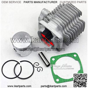scooter 43cc 49cc Pocket Bike Cylinder Kit 44mm Bore for 2 Stroke Gas Mini Pocket Bike