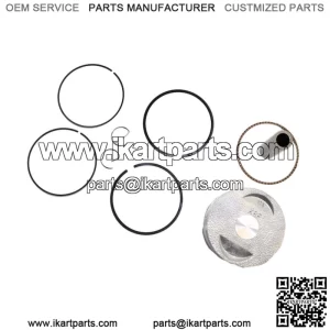 Montaje de Pasador de Mu eca de s de 57,4 mm de Di??metro de Pist??n para Motocicleta Scooter GY6 150c Conjunto de anillo de pist??n