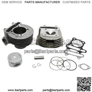 Cylinder Kit w/Head, 61mm Big Bore for 125cc - 150cc GY6 Scooters, ATVs, Go Karts
