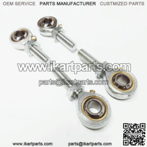 GO KART TIEROD END ENDS (4) PACK HEAVY-DUTY FORGED LOCK NUTS 2xLH 2xRH M8 THREAD