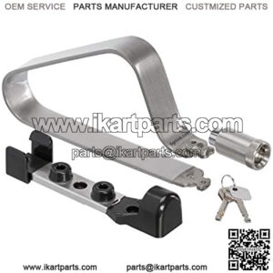 Mini Lightweight Titanium Bicycle Lock & Mounting Clip, Strong and Light Easy to Carry Bike Lock