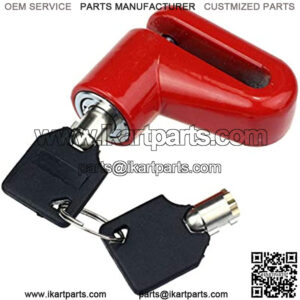 Small Bike Pump Portable Bicycle Lock Frame Wheel with Plastic Disc Key Lock & Brake Bike Accessories Mini Bike Frame