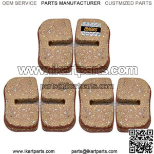 Red Disc Brake Pads Set for Motovox MBX10 MBX11 79cc Doodlebug Dirtbug 97cc 2.8HP DB30 Moto MM-BB80 Mini Bike Parts 3 Pair