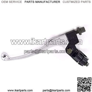 Silver Left Brake Clutch Lever compatible with Mini Bike 5.5hp 6.5hp Warrior Heat MB165 MB200 Coleman PowerSports CT200U Trail200 Trail Mini Bike CT100U