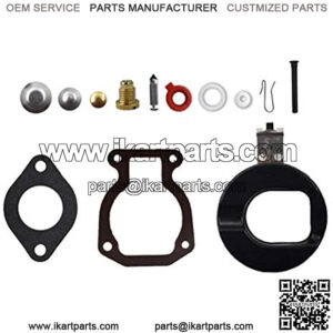 Carburetor Repair Kit w/Float Replacement for Johnson Evinrude 398453 9.9 HP 15 HP 1974-1988