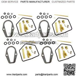 Set of 4 Carburetor Repair Kits - Fits Honda CB550K - 1974-1976 - Carburetor Rebuild Set