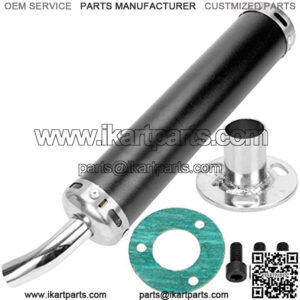 22mm Universal Motorcycle Exhaust Muffler Pipe for Motorcycle Pit Dirt Bike Motorized Bicycle Chinese Atv ct100u Mini Bike Go-kart Street Scooter Mini Moto