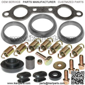 Exhaust Muffler Kit for Polaris Ranger 800 4X4 EFI 2010 2011