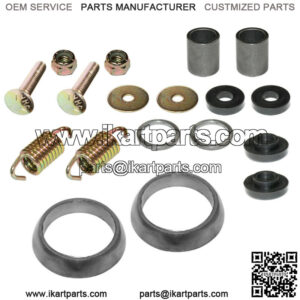 Exhaust Muffler Silencer Kit for Polaris Sportsman 700 4X4 2002-2007 W/Donuts