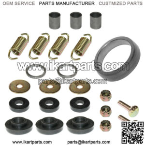 Complete Exhaust Muffler Silencer Kit for Polaris Xplorer 500 4X4 1997