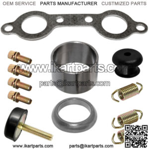 Complete Exhaust Muffler Silencer Kit for Polaris RZR 800 EFI / EPS 2011 - 2014