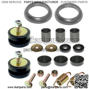 Exhaust Muffler Silencer Kit for Polaris Sportsman 800 6X6 EFI 09-14 W/Donuts