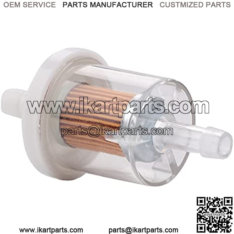 Physeed 10 Packs 1/4" Inline Fuel Filter Replacement for Kawasaki 49019-0027 Fuel Filter 40 Micron Small Engine Motorcycles Tractors Lawn Mowers Snowmobiles Garden Go Karts Generators - Image 3