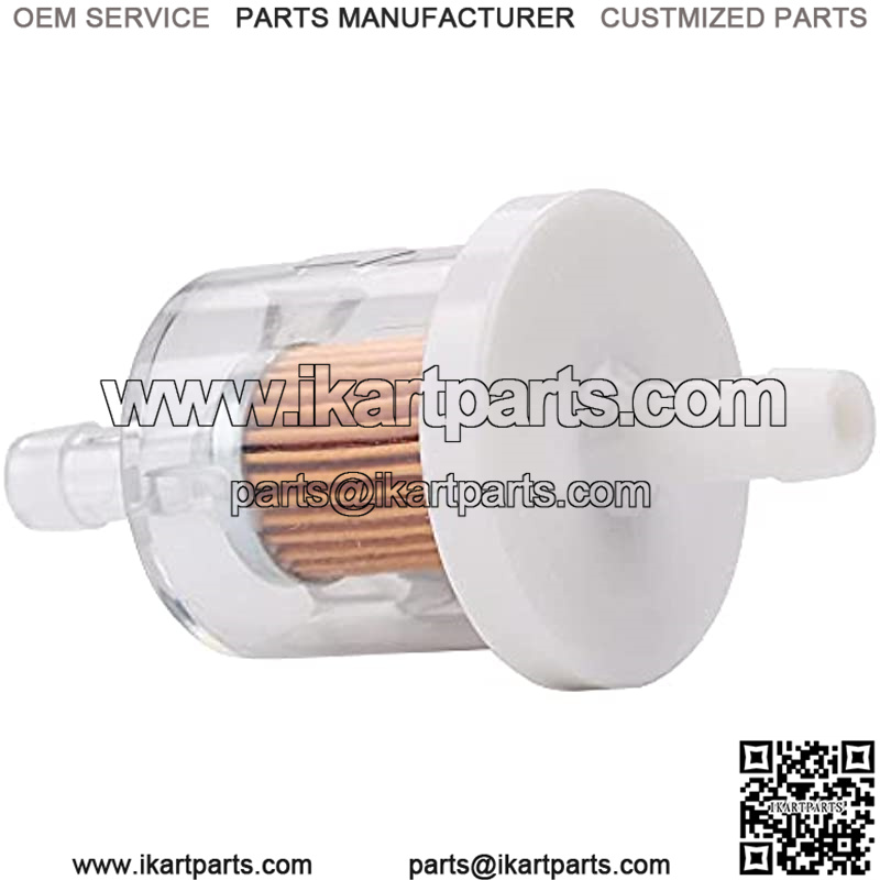 Physeed 10 Packs 1/4" Inline Fuel Filter Replacement for Kawasaki 49019-0027 Fuel Filter 40 Micron Small Engine Motorcycles Tractors Lawn Mowers Snowmobiles Garden Go Karts Generators - Image 4