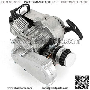 49CC 2 Stroke Engine Motor??2 Stroke Engine Motor Air Filter with Gear Box for 49cc Mini Pocket Bike Gas G-Scooter ATV Quad Bicycle Dirt Pit Bikes