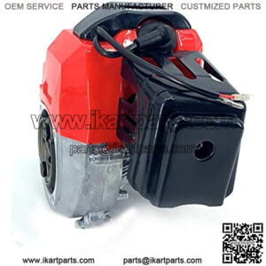 2 Stroke 49CC Pull Start Engine Motor Mini Pocket Engine for Pit Bike ATV Buggy Single Cylinder Engine for Scooters, Mini Choppers, Pocket Bikes