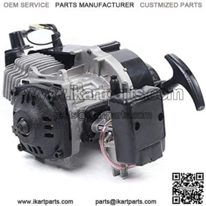 Engine Motor 49CC 2 Stroke Racing Complete Engine Motor Pull Start Motorized Bike Engine Kit for Pocket Bike Mini Dirt Bike ATV Scooter (Complete Engine Only, Style 2)