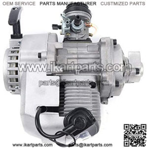 47cc 49cc 2-Stroke Complete Engine Motor, High-Performance Pull-Start Single-Cylinder Engine Kit for Pocket Bike Mini Dirt Bike Atv Scooter