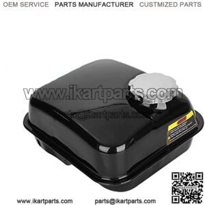 Motorcycle Side Port Fuel Tank Gas Tank with Stainless Cap for Predator 212cc Coleman 196cc CT200U Trail BT200X KT196 Baja Warrior Heat MB165 MB200 GX200 GX160 Mini Bike Go Kart Small Engine