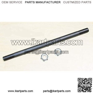 Mini Bike Go Kart Threaded Axle Jackshaft 12" x 5/8" With Keyway + Lock Nuts.