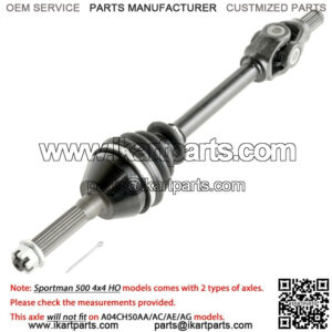 Front Left Complete CV Joint Axle for Polaris Sportsman 500 4X4 HO 2004