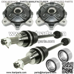 Front Left And Right CV Joint Axle Wheel Hub For Polaris RZR 4 800 EFI 2012-2014
