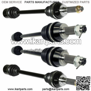 Front Rear Left Right Complete CV Joint Axles for Polaris RZR 570 S 2017