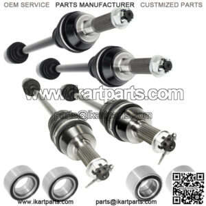 Front Rear CV Joint Axles W/ Bearing for Ranger 800 4X4 EFI 2010 2011 2013 2014