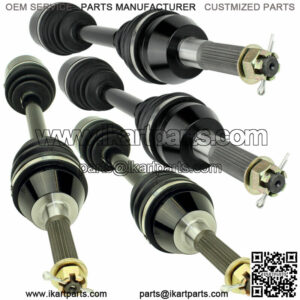 Front Rear Left Right CV Joint Axles for Polaris Sportsman X2 500 EFI 2007-2009