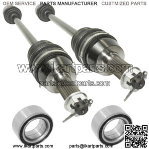 2 Front Left Right CV Joint Axles Bearing for Polaris Ranger 700 4X4 EFI 2009