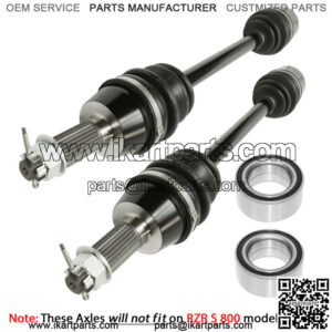 Front Left And Right CV Joint Axle W/ Bearing for Polaris RZR 800 EFI 2008-2014