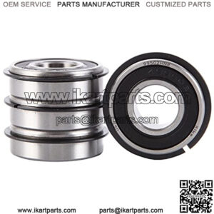4 Pack 99502HNR Wheel Hub Ball Bearing ID 5/8" x OD 1-3/8" x Width 7/16" Double Seal and Snap Ring, Replacement for Go Kart, Mini Bikes and Lawn Mowe Etc, Stable Performance and Cost-Effective.