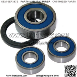 Rear Wheel Ball Bearings Seals Kit for Yamaha XV250 Virago 250 1995-2007