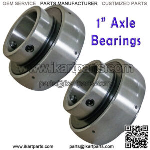 Set of 2, 1" Rear Axle Bearing Go Kart Racing Minibike ATV Cart Barstool Parts