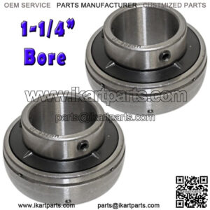 Set of 2, 1-1/4" (1.25) Rear Axle Bearing, Sealed, Go Kart Racing Minibike Parts