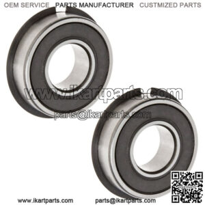 Set of 2 High Speed Wheel Bearing w/ Snap Ring 1-3/8 OD x 5/8 ID Go Kart Parts