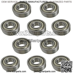 Lot of 10 Spindle Barrel Bearing 7/8" OD x 3/8" ID R6Z Go Kart Racing Cart Parts