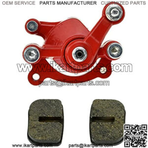 Red Disc Brake Caliper Replaced Pad for 97cc 2.8HP DB30 Doodle Bug Mini Dirt Bike Moto Classic Electric Razor MX500 33cc Motovox MVS10 43cc 47cc 49cc Moto ATV Gas Scooter Kids Dirt Pocket Bike