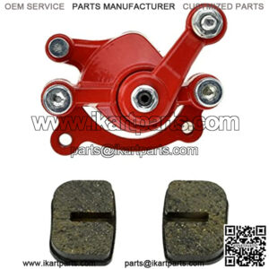 Red Disc Brake Caliper Replaced Pad for 97cc 2.8HP DB30 Baja Doodle Bug Mini Dirt Bike Moto Classic Electric Razor MX500 33cc Motovox MVS10 43cc 47cc 49cc Moto ATV Gas Scooter Kids Dirt Pocket Bike