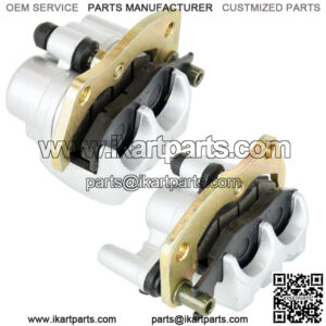 Front Left Right Brake Caliper W/Pads for Yamaha Rhino 700 YXR700 4X4 2008-2013