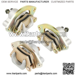 Front Rear Brake Caliper w/ Pads for Polaris Scrambler 850 2013 2014 2015 - 2021