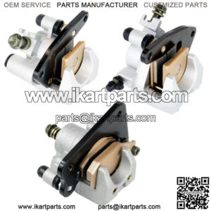 Front Rear Brake Caliper W/ Pad For Yamaha Kodiak 450 YFM450FA 4X4 2005-2006