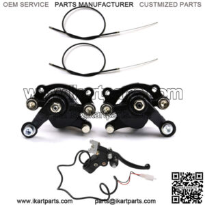 Front Disc Brake Caliper Lever Cable For 49cc Dirt Minimoto Pocket Bike Scooter