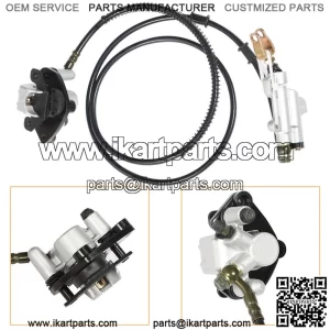 Rear Live Axle Kit For Go Kart Sprocket+Hub+Brake Assembly+Pair of pillow blocks